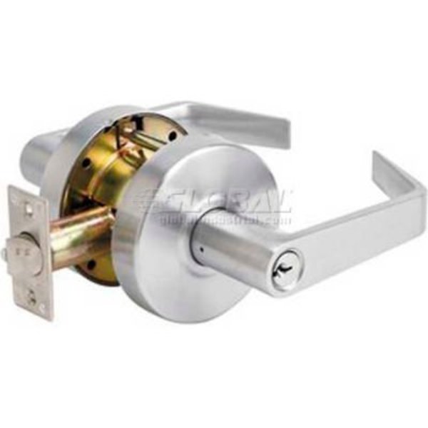 Master Lock Master Lock Heavy Duty Storeroom Lever W/O BumpStop, Interchangeable Core, Brushed Chrome SLCICSR26D